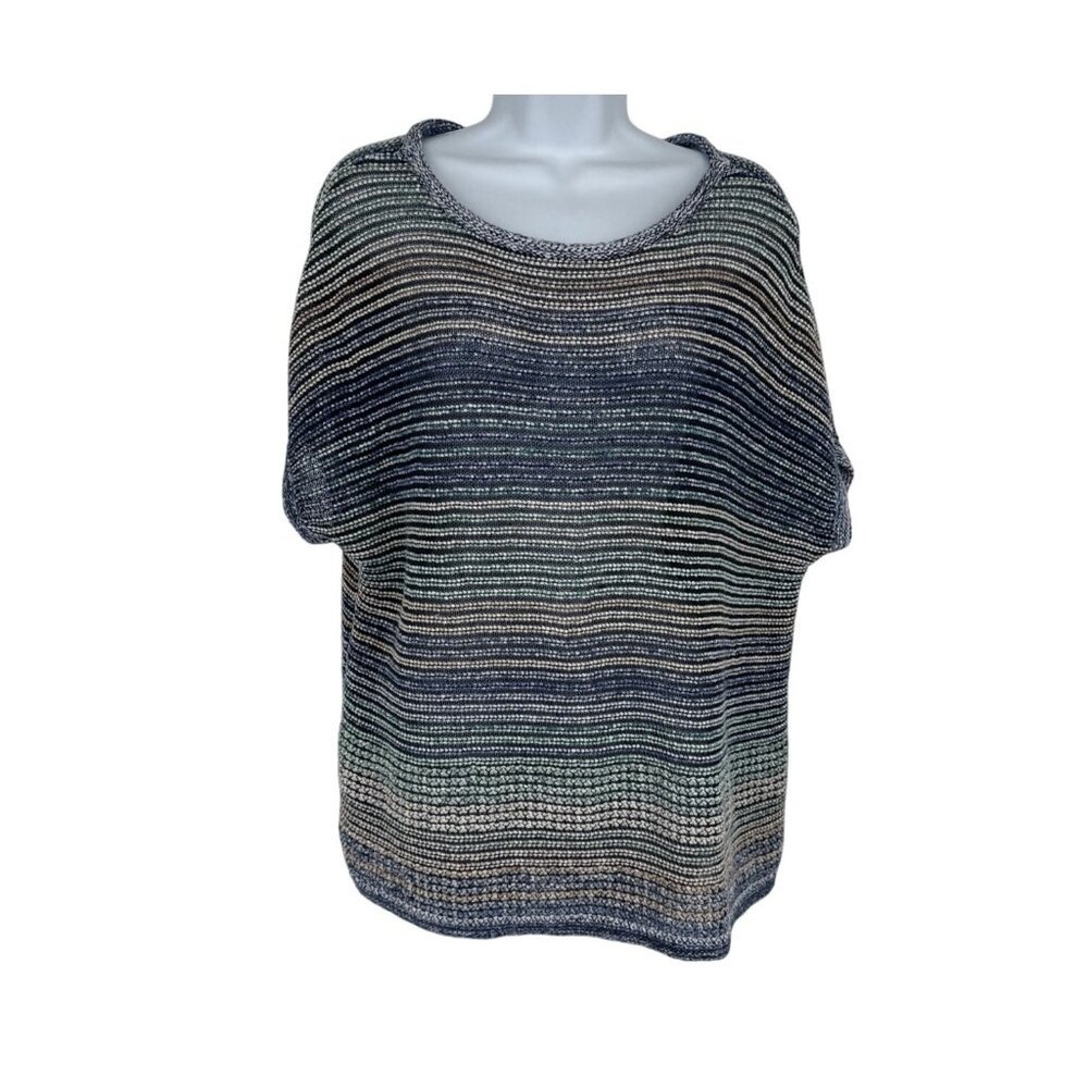Pure Jill Women's Striped Dolman Sleeve Sweater XL Petite